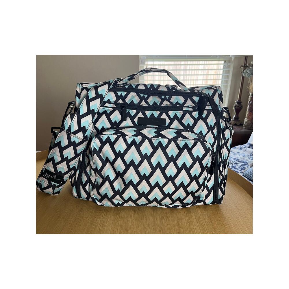 JuJuBe | B.F.F. Convertible Diaper Bag Black Diamond Pattern